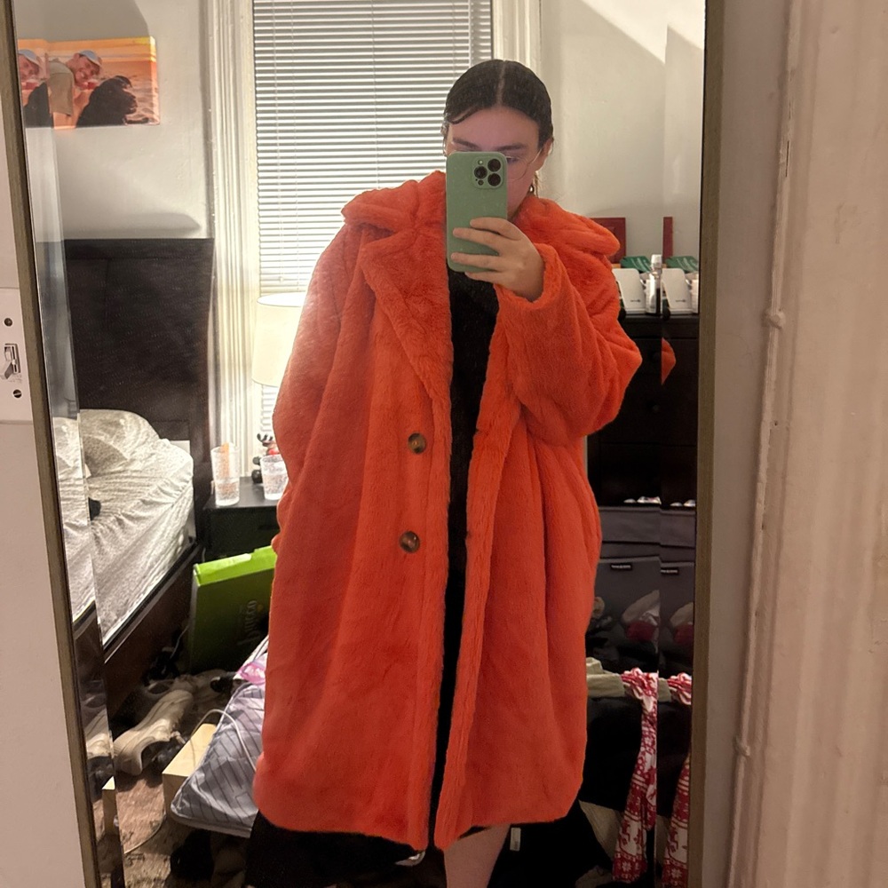 NWT Steve Madden Maxwell Orange coat